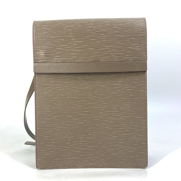 LOUIS VUITTON Brown Leather Pochette Shoulder Bag